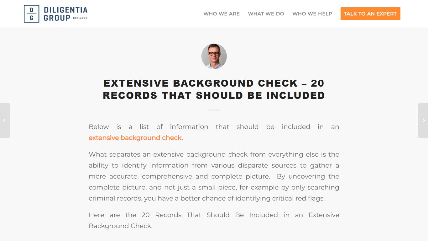 Extensive Background Check – 20 Records That Should Be Included ...